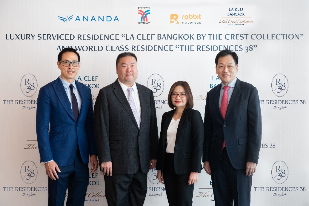 Rabbit Holdings under the BTS Group has appointed Ananda and The Ascott Limited, two leaders in real estate and global hospitality management, to strengthen the alliance and introduce a world-class