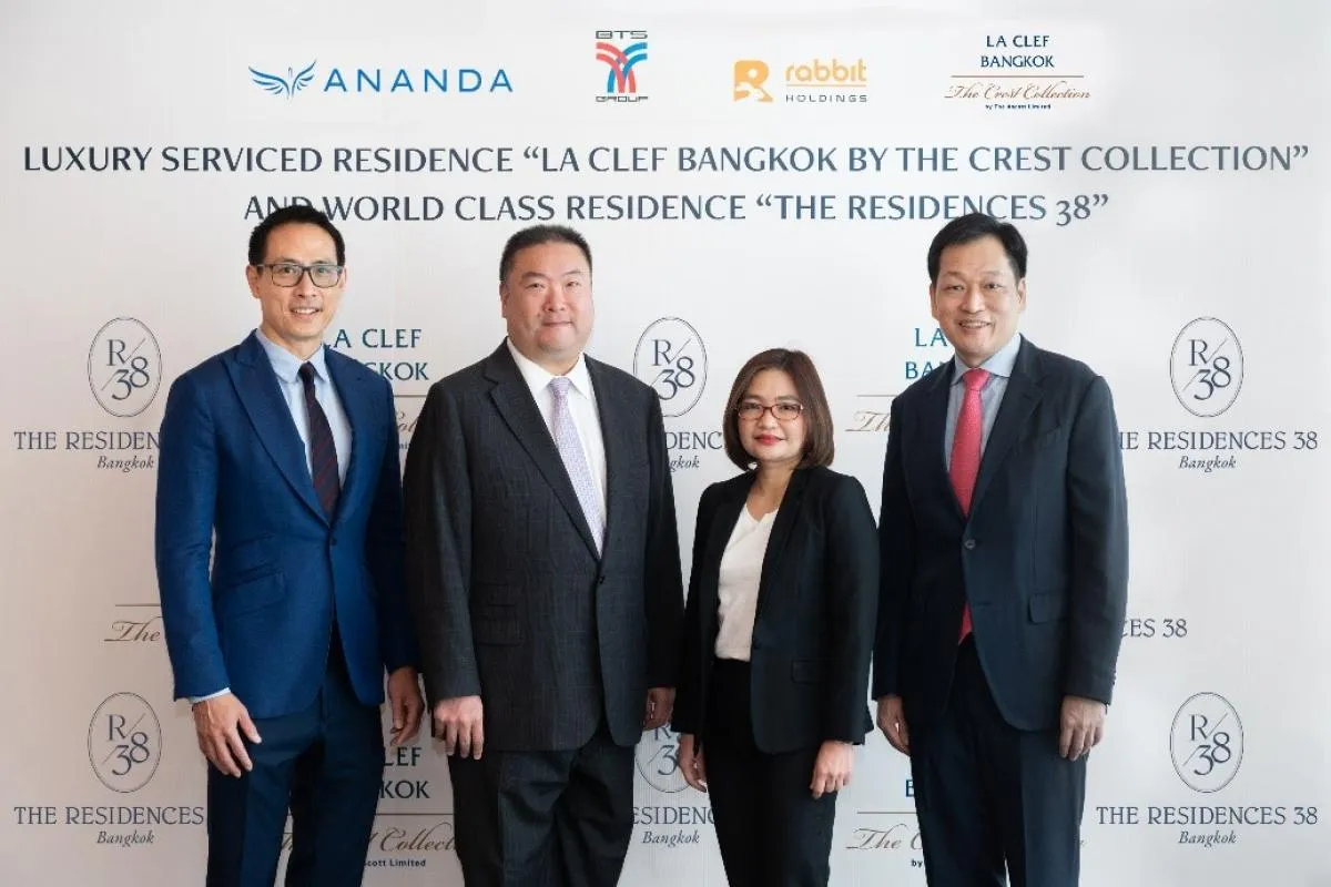 Rabbit Holdings under the BTS Group has appointed Ananda and The Ascott Limited, two leaders in real estate and global hospitality management, to strengthen the alliance and introduce a world-class