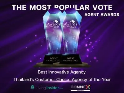 Connex Property คว้ารางวัล LivingInsider Agent Awards 2025 ยืนยันความเป็นผู้นำแพลตฟอร์มอสังหาฯ ที่น่าเชื่อถือและเติบโตเร็วที่สุดในไทย
