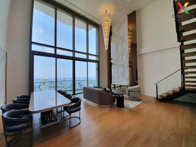 FOR SALE condo , Magnolias Waterfront Residence , Duplex , nice view , high floor , river view , Khlong Ton Sai , Khlong San , Bangkok , CX-00358