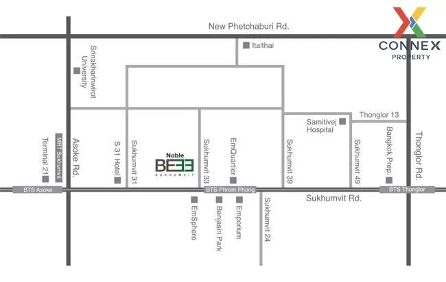 ขาย คอนโด  Noble BE 33 BTS-พร้อมพงษ์ สุขุมวิท คลองเตยเหนือ วัฒนา กรุงเทพ CX-00552