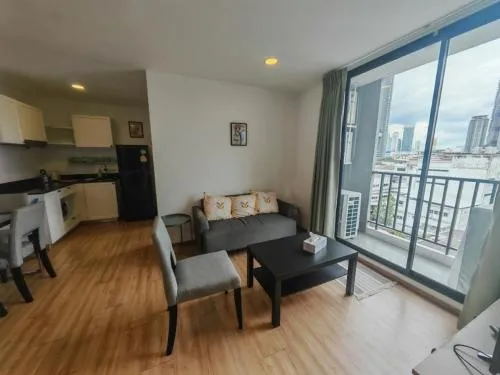 FOR RENT condo , Notting Hill The Exclusive CharoenKrung , Duplex , nice view , BTS-Saphan Taksin , Wat Phraya Krai , Bang Kho Laem , Bangkok , CX-00688