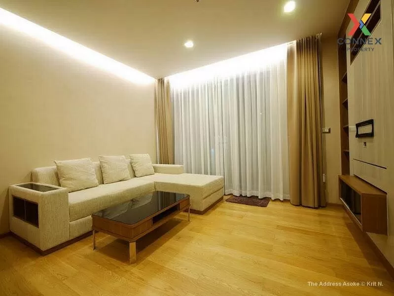 FOR RENT condo , The Address Asoke , Duplex , high floor , MRT-Phetchaburi , Makkasan , Rat Thewi , Bangkok , CX-01397