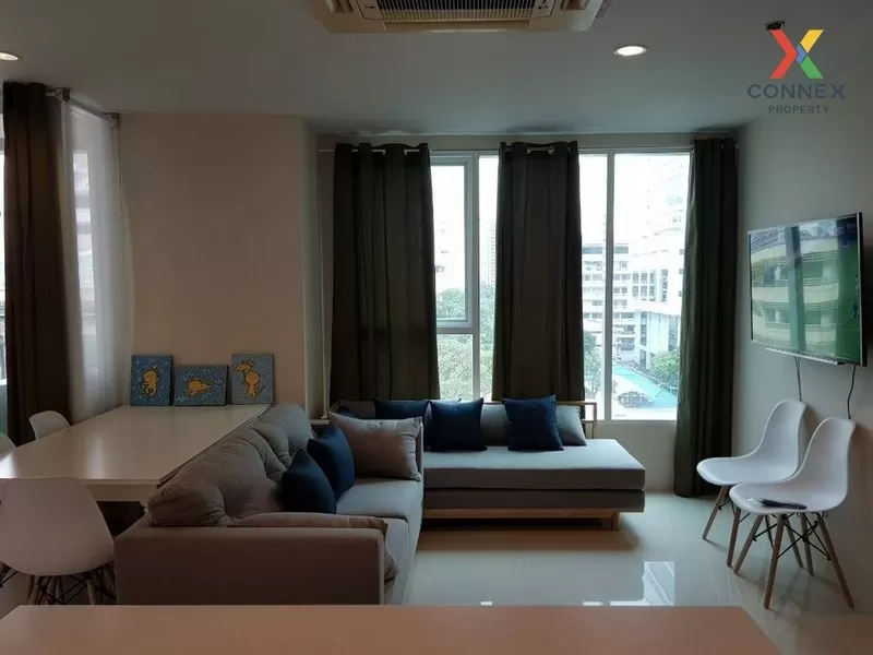 FOR RENT condo , Sukhumvit Living Town , Duplex , nice view , MRT-Phetchaburi , Khlong Toei Nuea , Watthana , Bangkok , CX-01817 1