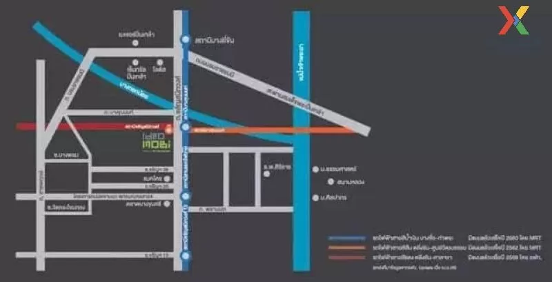 เช่า คอนโด  Ideo Mobi Charan Interchange MRT-บางขุนนนท์ จรัญสนิทวงศ์ บางขุนศรี บางกอกน้อย กรุงเทพ CX-02098