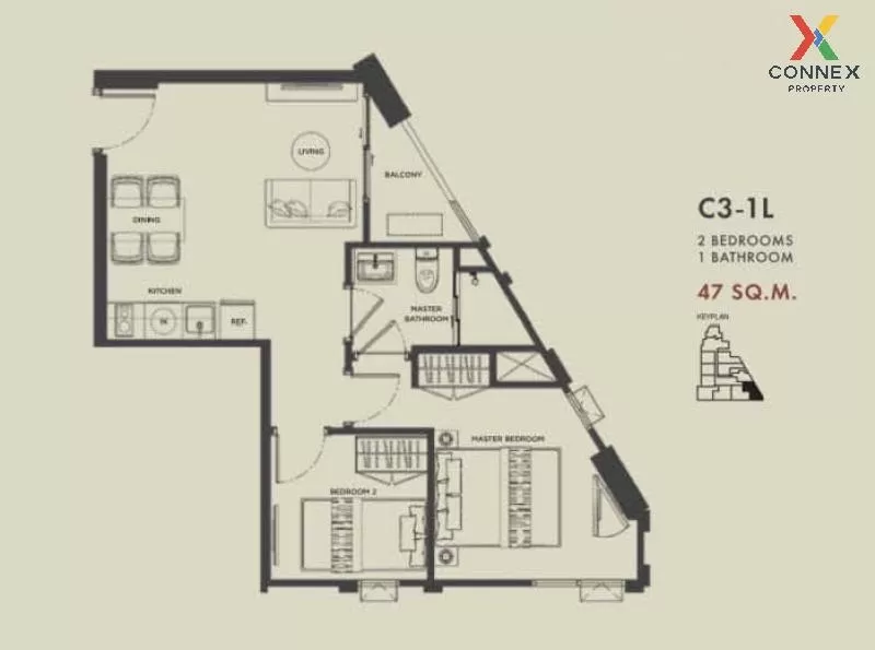 FOR RENT condo , Metris Ladprao , Duplex , wide frontage , BTS-Phahon Yothin 59 , Chomphon , Chatuchak , Bangkok , CX-02139