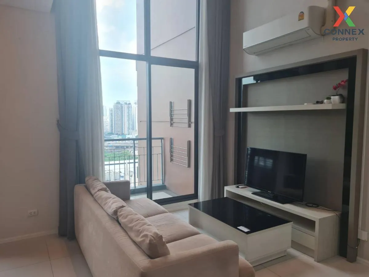 For Sale Condo , Villa Asoke , Duplex , nice view , high floor , MRT-Phetchaburi , Makkasan , Rat Thewi , Bangkok , CX-100738 1