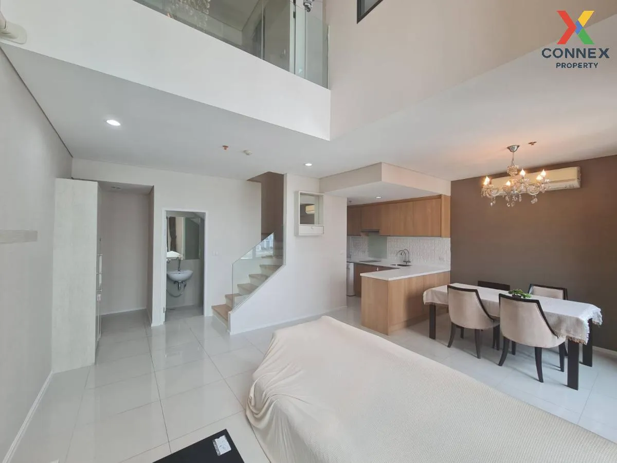 For Sale Condo , Villa Asoke , Duplex , nice view , high floor , MRT-Phetchaburi , Makkasan , Rat Thewi , Bangkok , CX-100738 3