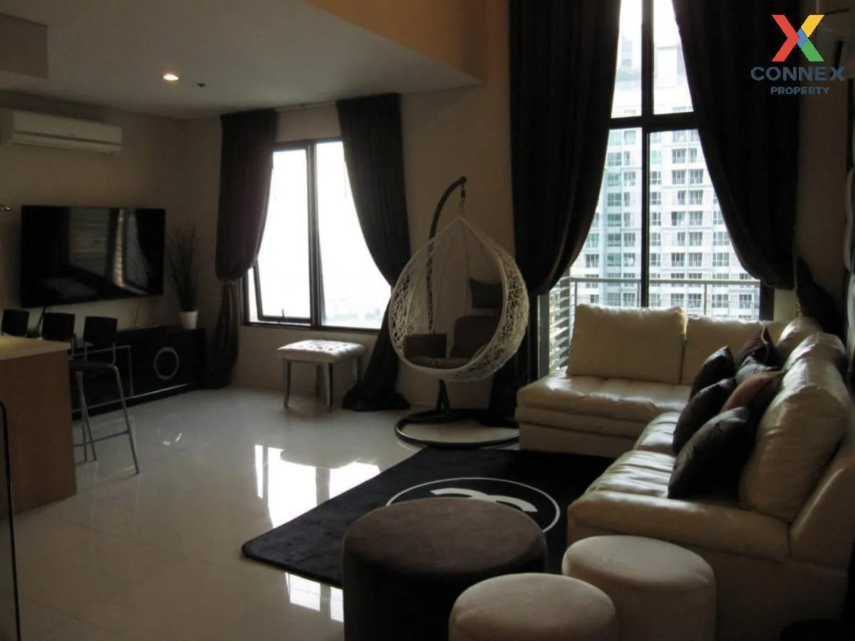 For Rent Condo , Villa Asoke , Duplex , MRT-Phetchaburi , Makkasan , Rat Thewi , Bangkok , CX-102895 1