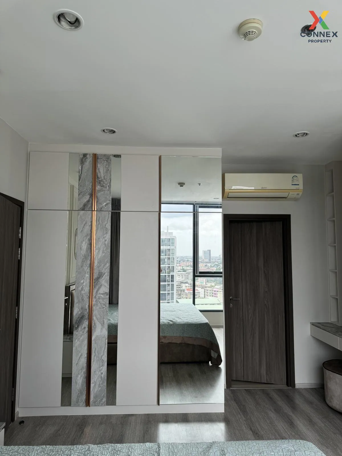 For Rent Condo , Ideo Mobi Sukhumvit 66 , nice view , high floor , corner unit , BTS-Udom Suk , Bang Na Nuea , Bang Na , Bangkok , CX-107037