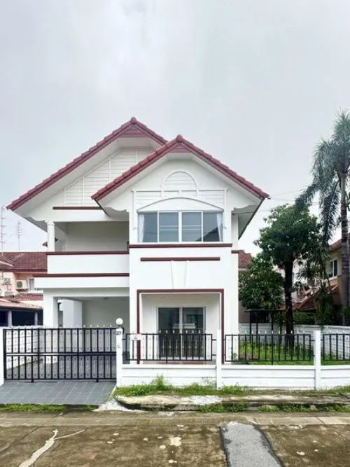 For Sale House , Baan Ngam Charoen 4 , corner unit , wide frontage , newly renovated , Tha Kham , Bang Khun Thian , Bangkok , CX-107964