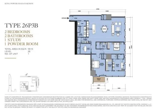 For Sale Condo , The Ritz Carlton Residences , nice view , high floor , corner unit , wide frontage , BTS-Chong Nonsi , Silom , Bang Rak , Bangkok , CX-108521