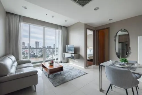 For Rent Condo , Menam Residences , BTS-Saphan Taksin , Wat Phraya Krai , Bang Kho Laem , Bangkok , CX-110502