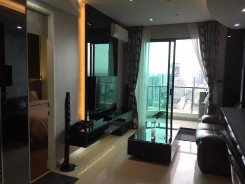 For Sale Condo , Supalai Premier @ Asoke , nice view , high floor , wide frontage , MRT-Phetchaburi , Bang Kapi , Huai Khwang , Bangkok , CX-111834