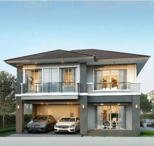 ขายบ้าน  เดอะ ปาล์ม กรุงเทพกรีฑา - วงแหวน สะพานสูง เขต สะพานสูง กรุงเทพ CX-122112
