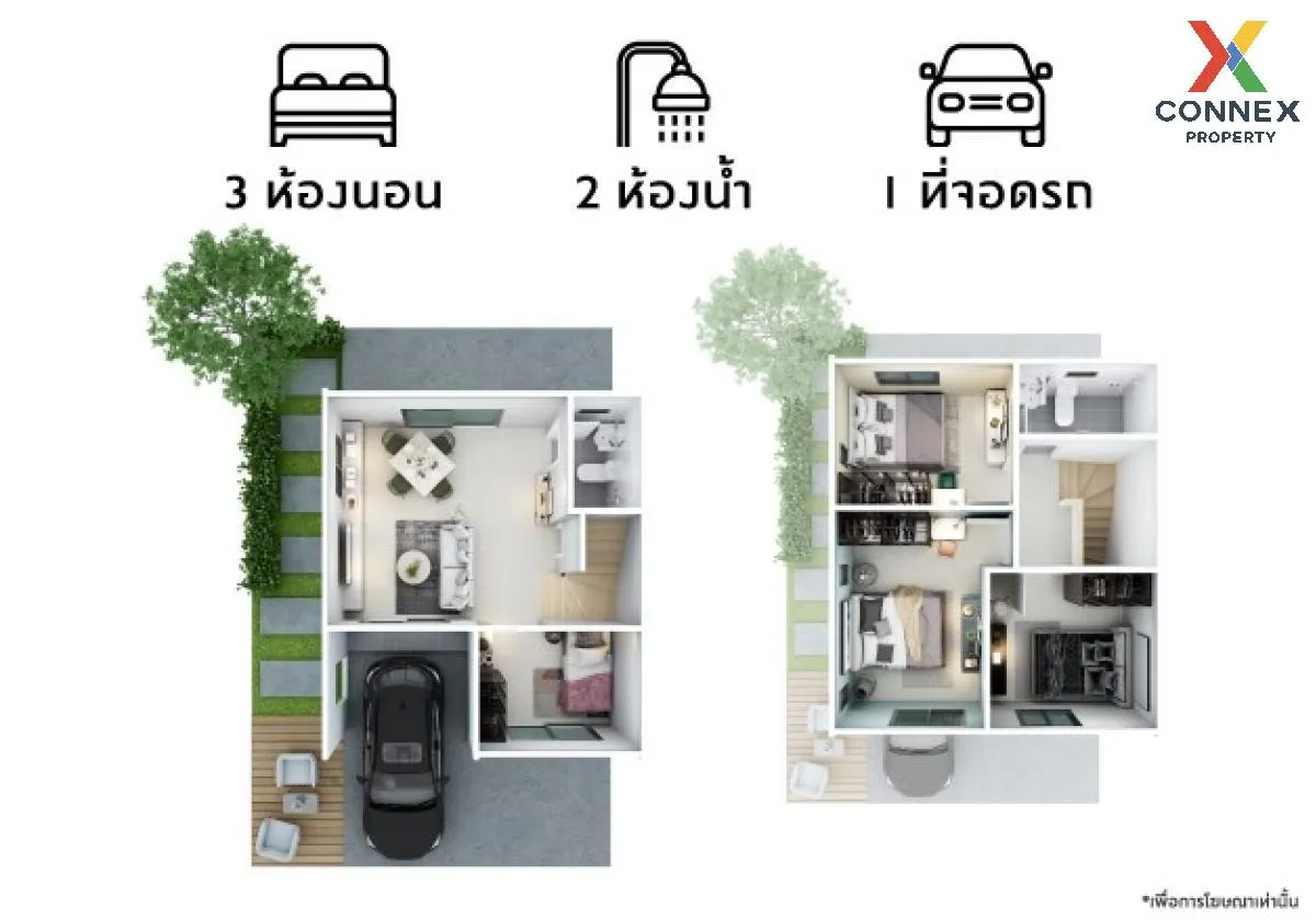 ขายทาวน์เฮ้าส์/ทาวน์โฮม  พฤกษาวิลล์ รังสิต - คลองสอง ประชาธิปัตย์ 2