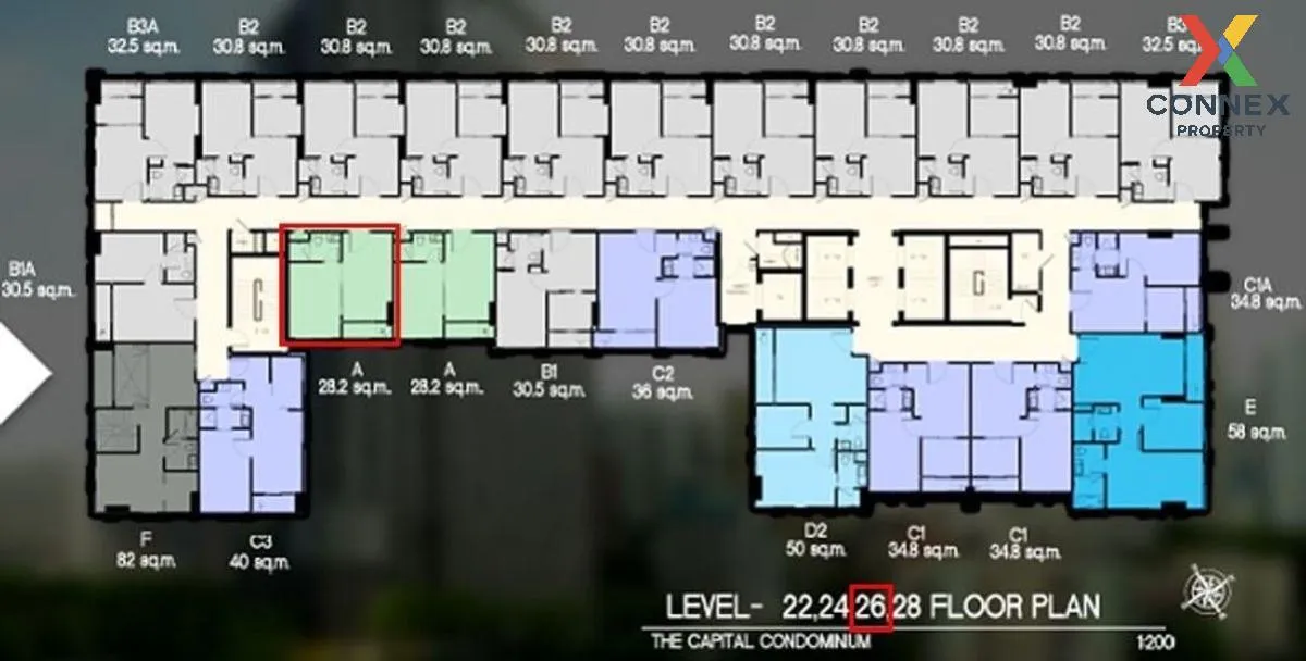 ขายคอนโด  เดอะ แคปปิตอล ราชปรารภ-วิภาฯ ชั้นสูง สามเสนใน เขต พญาไท