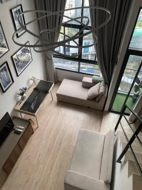 For Rent Condo , Ideo New Rama 9 , Duplex , high floor , newly renovated , ARL-Ramkhamhaeng , Hua Mak , Bang Kapi , Bangkok , CX-123007