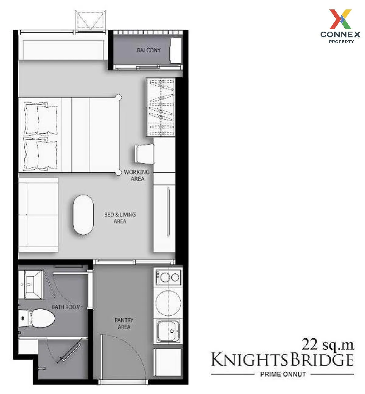 For Sale Condo , Knightsbridge Prime Onnut , nice view , high flo 1