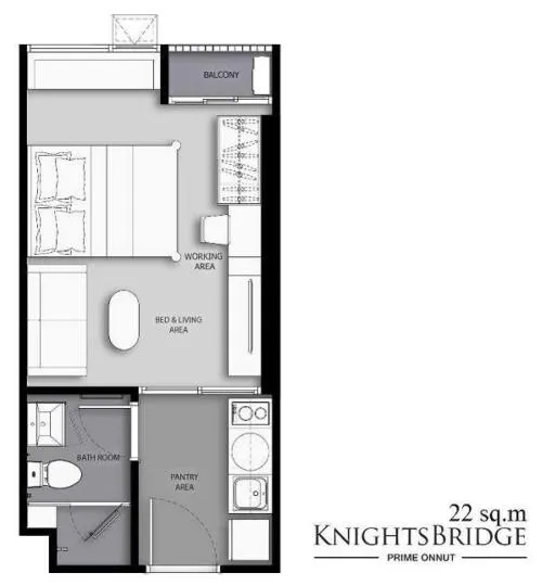For Sale Condo , Knightsbridge Prime Onnut , nice view , high floor , BTS-On Nut , Phra Khanong , Watthana , Bangkok , CX-124042