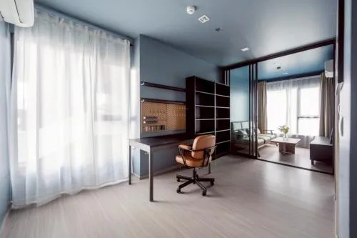 For Rent Condo , Life Asoke - Rama 9 , high floor , corner unit , MRT-Phra Ram 9 , Makkasan , Rat Thewi , Bangkok , CX-124822