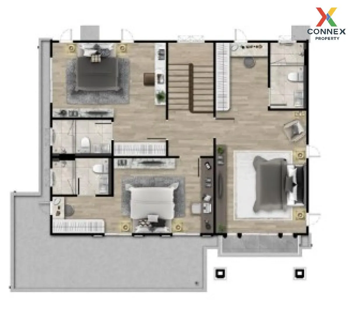 For Sale House , Setthasiri Ngamwongwan , MRT-Khae Rai , Tha Sai  3