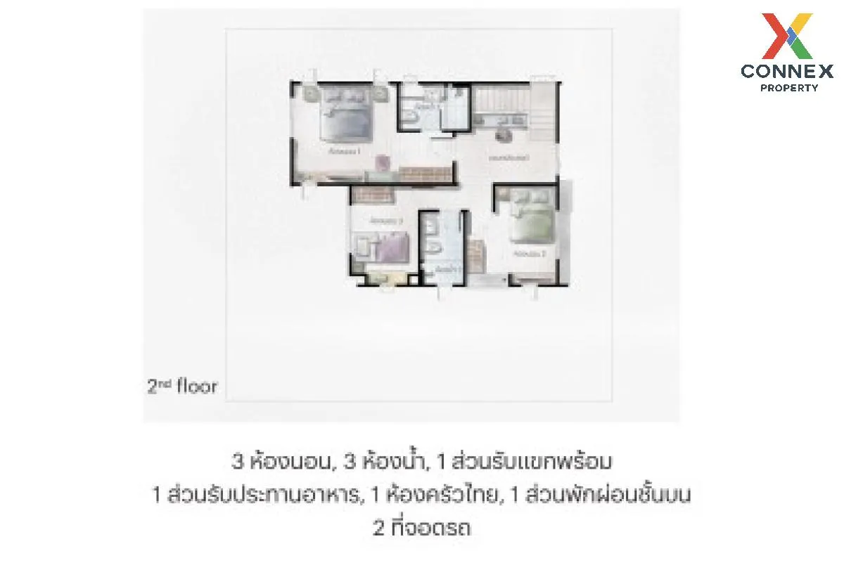 ขายบ้าน  สราญสิริ ศรีวารี 2 ศีรษะจรเข้น้อย บางเสาธง กรุงเทพ CX-12 3