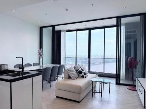 For Rent Condo , Chapter Charoennakhorn-Riverside , Duplex , BTS-Krung Thon Buri , Bang Lamphu Lang , Khlong San , Bangkok , CX-127310
