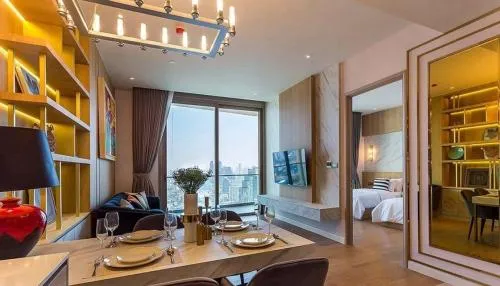 For Rent Condo , Magnolias Waterfront Residences , nice view , high floor , Khlong Ton Sai , Khlong San , Bangkok , CX-127856