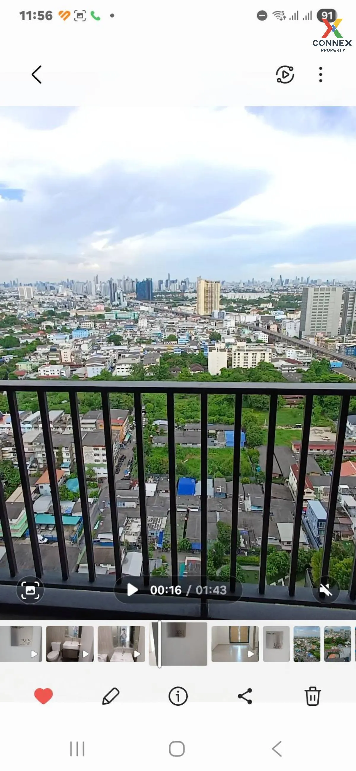 ขายคอนโด  เดอะพาร์คแลนด์ เพชรเกษม 56 ชั้นสูง MRT-ภาษีเจริญ บางหว้
