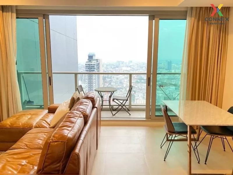 FOR RENT condo , The River , high floor , BTS-Saphan Taksin , Khlong Ton Sai , Khlong San , Bangkok , CX-53604