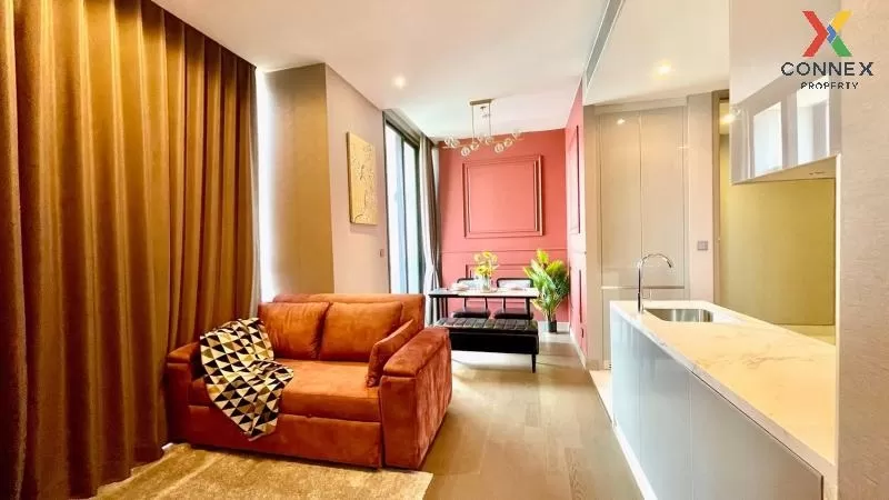 FOR RENT condo , The Esse at Singha Complex , high floor , MRT-Phetchaburi , Bang Kapi , Huai Khwang , Bangkok , CX-53980