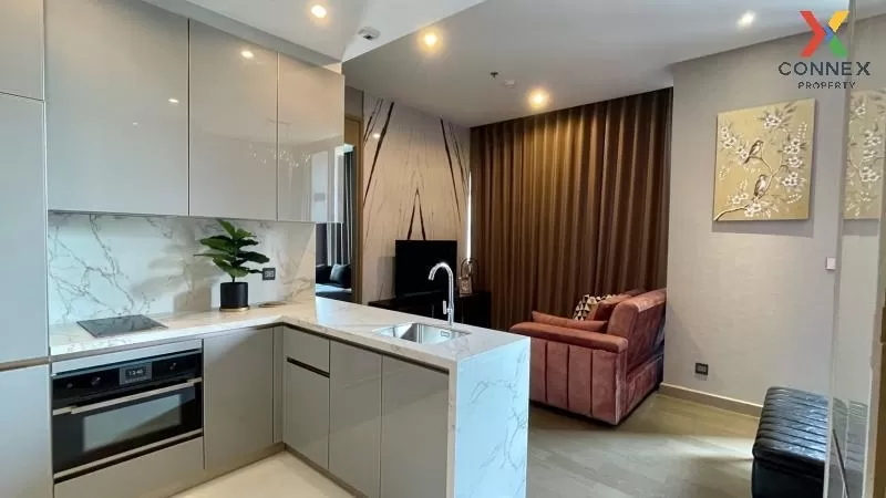 FOR RENT condo , The Esse at Singha Complex , high floor , MRT-Phetchaburi , Bang Kapi , Huai Khwang , Bangkok , CX-53980