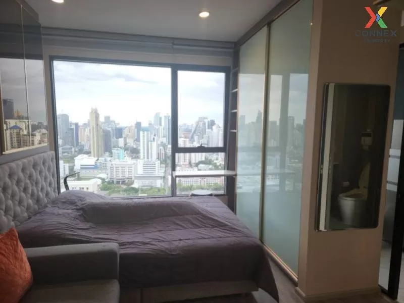 FOR RENT condo , Ideo Mobi Asoke , nice view , high floor , MRT-Phetchaburi , Bang Kapi , Huai Khwang , Bangkok , CX-54933