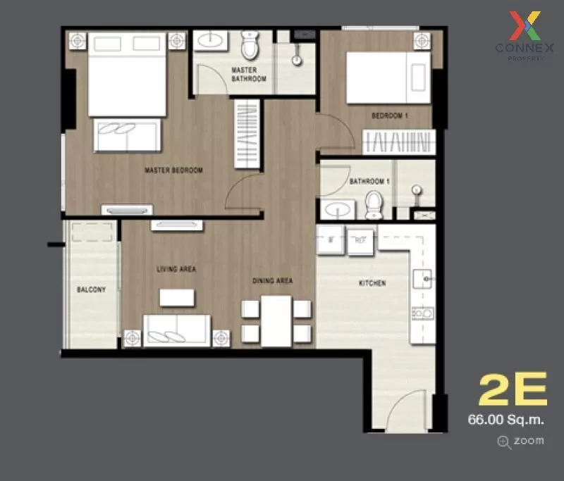 เช่าคอนโด  ซาริ บาย แสนสิริ BTS-ปุณณวิถี บางจาก เขต พระโขนง กรุงเทพ CX-65169