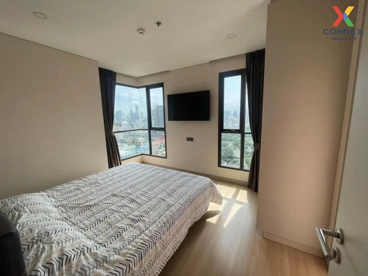 FOR RENT condo , Lumpini Suite Phetchaburi Makkasan , high floor , corner unit , MRT-Phetchaburi , Makkasan , Rat Thewi , Bangkok , CX-77499