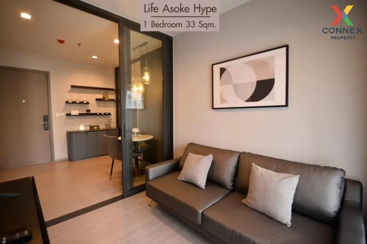 FOR RENT Condo , Life Asoke Hype Rama 9 , MRT-Phra Ram 9 , Makkasan , Rat Thewi , Bangkok , CX-81776