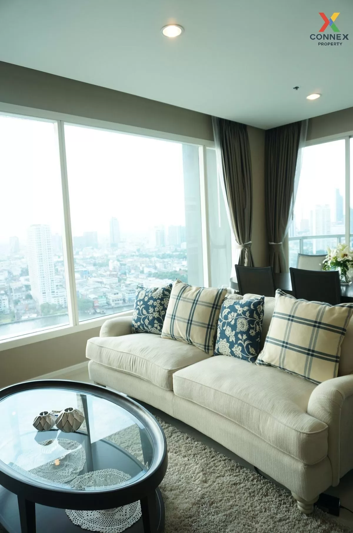 For Rent Condo , Menam Residences , BTS-Saphan Taksin , Wat Phraya Krai , Bang Kho Laem , Bangkok , CX-85691