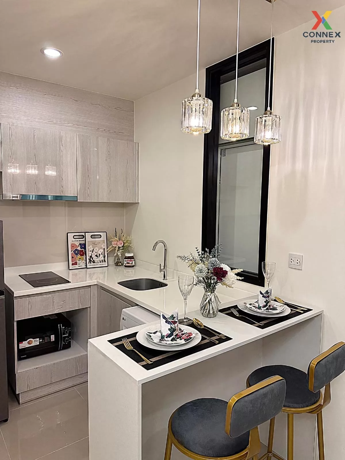 For Rent Condo , Life Asoke , MRT-Phetchaburi , Bang Kapi , Huai Khwang , Bangkok , CX-88207 2