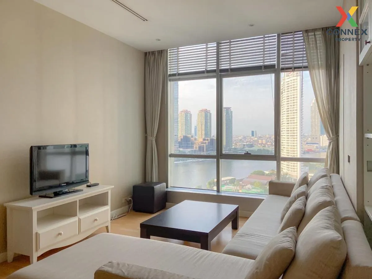 For Rent Condo , Baan Sathorn Chaopraya , nice view , river view , BTS-Krung Thon Buri , Khlong Ton Sai , Khlong San , Bangkok , CX-92020