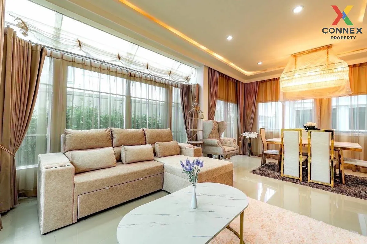 For Sale House , Grandio Ramintra – Wongwaen , corner unit , Tha Raeng , Bang Khen , Bangkok , CX-93488