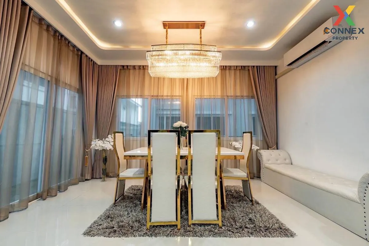 For Sale House , Grandio Ramintra – Wongwaen , corner unit , Tha Raeng , Bang Khen , Bangkok , CX-93488