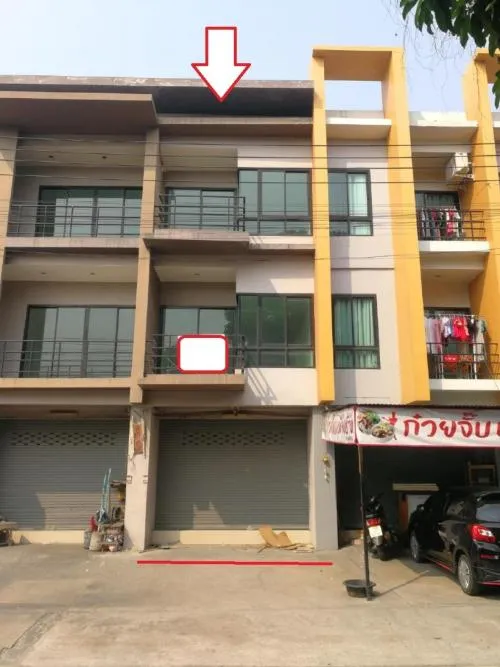 ขายอาคารพาณิชย์ 3 ชั้น ริมถนน ต.หนองไม้แดง หนองไม้แดง เมืองชลบุรี ชลบุรี CX-94600