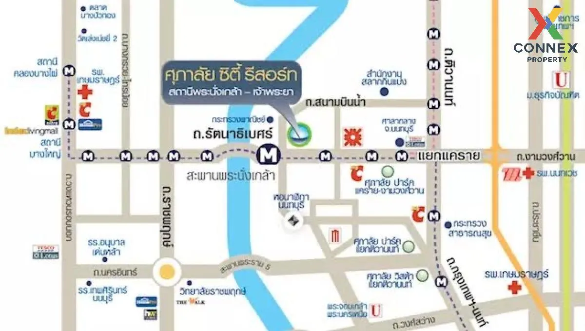 For Sale Condo , Supalai City Resort Phranangklao Station-Chaophraya , nice view , high floor , MRT-Phra Nang Klao Bridge , Bang Kraso , Mueang Nonthaburi , Nonthaburi , CX-95513