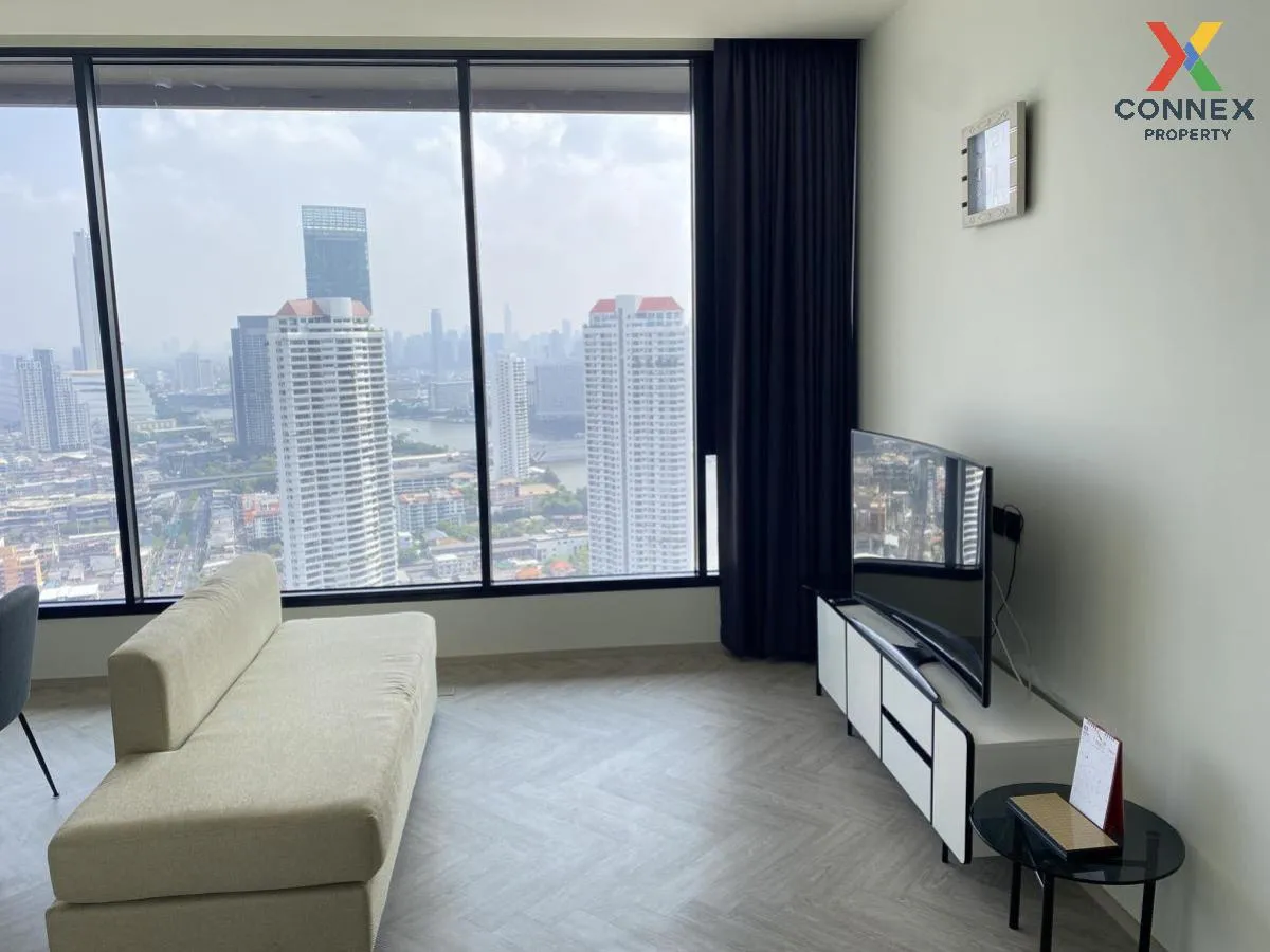 For Rent Condo , Chapter Charoennakhorn-Riverside , high floor , river view , BTS-Krung Thon Buri , Bang Lamphu Lang , Khlong San , Bangkok , CX-95584