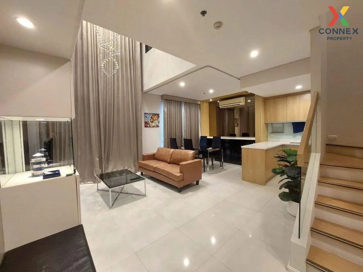 For Rent Condo , Villa Asoke , Duplex , MRT-Phetchaburi , Makkasan , Rat Thewi , Bangkok , CX-96495 1