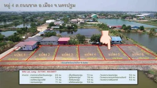 For Sale Empty land already filled in, Thanon Khat Subdistrict, Mueang District, Nakhon Pathom Province, Plot 5 , Thanon Khat , mueang Nakhon Pathom , Nakhon Pathom , CX-98923