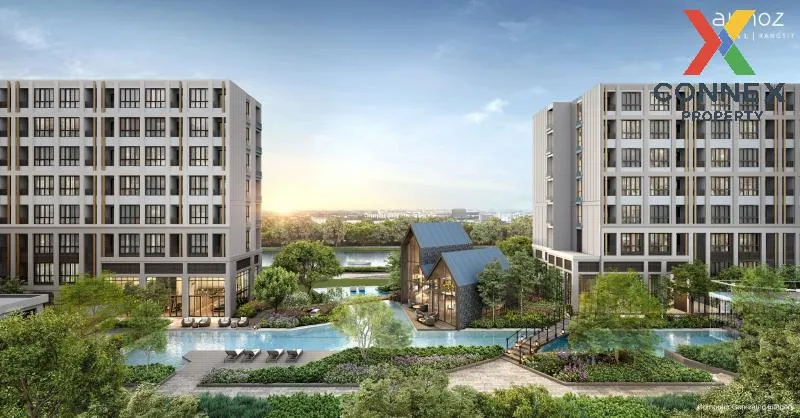 For Rent Condo , Atmoz Kanaal Rangsit , nice view , high floor , river view , Pracha Thipat , Thanyaburi , Pathum Thani , CX-118399