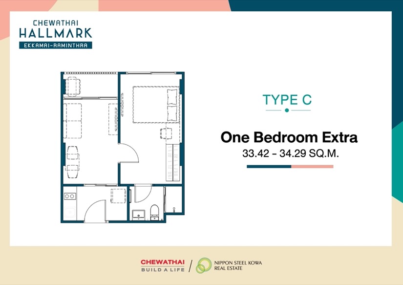 ชีวาทัย ฮอลล์มาร์ค เอกมัย-รามอินทรา Chewathai Hallmark Ekkamai - Raminth Unit Plan TYPE C 