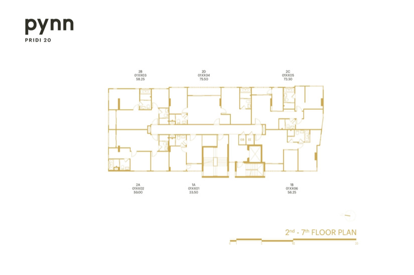  พินน์ ปรีดี 20 - Pynn Pridi 20 Floor plan 2